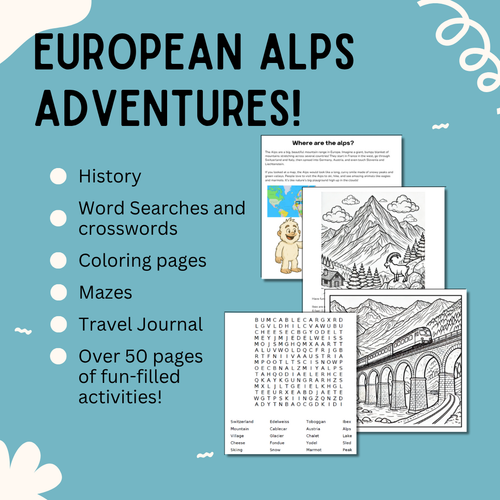 Passport Pals: European Alps – Kids’ Travel Activity Books