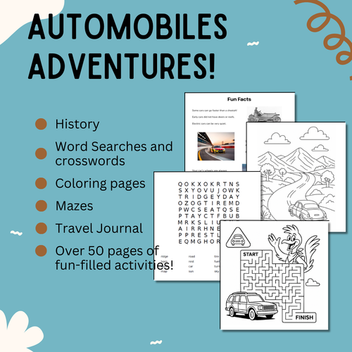 Passport Pals: Automobiles – Kids’ Travel Activity Books