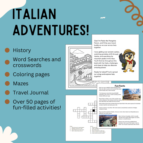 Passport Pals: Italy – Kids’ Travel Activity Books
